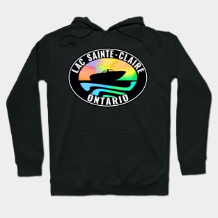 LAC SAINTE-CLAIRE Ontario Laptop Bumper Boat Boating Fishing St. Canada Hoodie